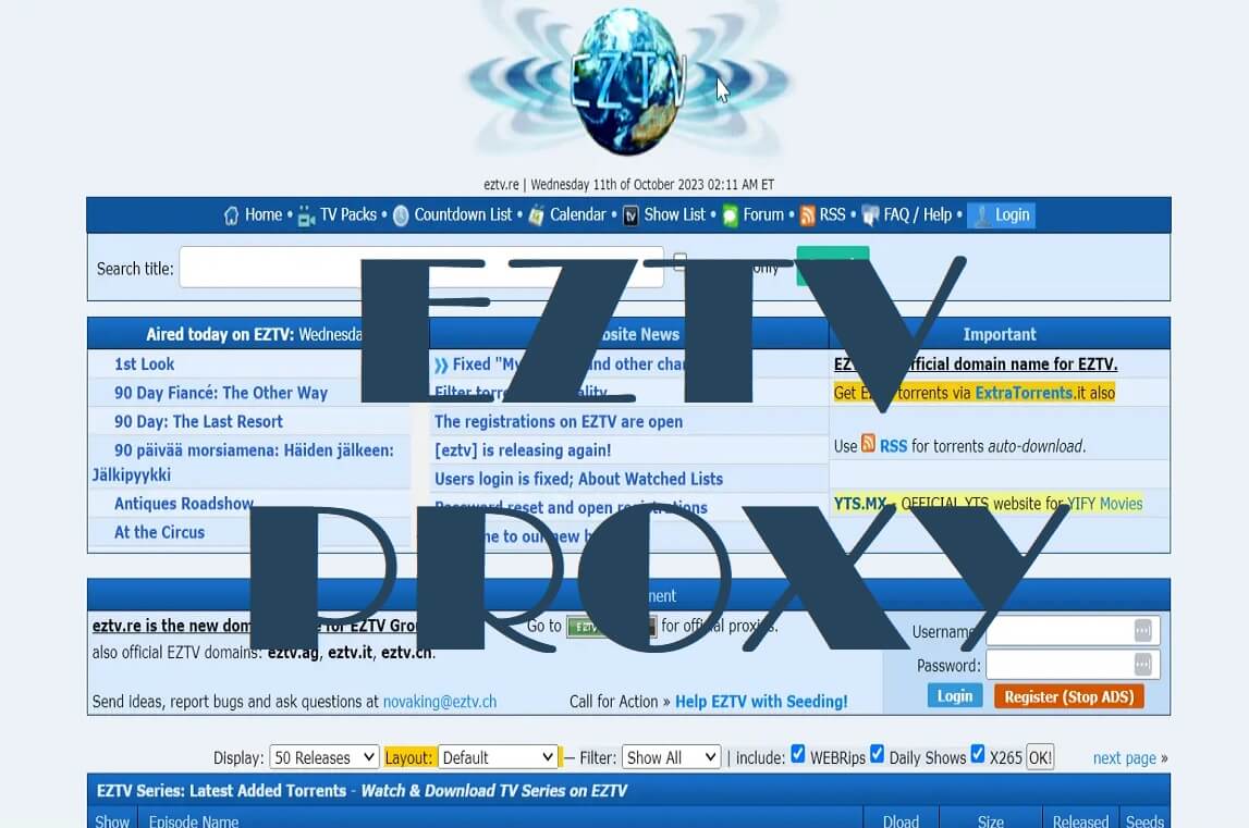 EZTV Proxy